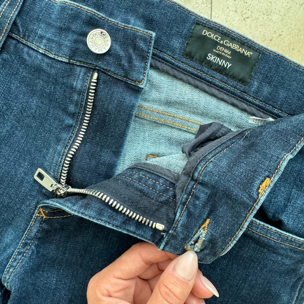 Dolce & Gabbana Dark Blue Skinny Jeans